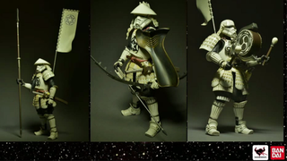 Illustration for article titled Bandai's Samurai Star Wars Toys Get Royal Guards, Boba Fett, And Drums